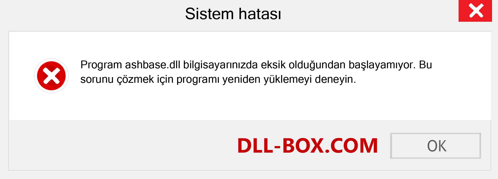 ashbase.dll dosyası eksik mi? Windows 7, 8, 10 için İndirin - Windows'ta ashbase dll Eksik Hatasını Düzeltin, fotoğraflar, resimler